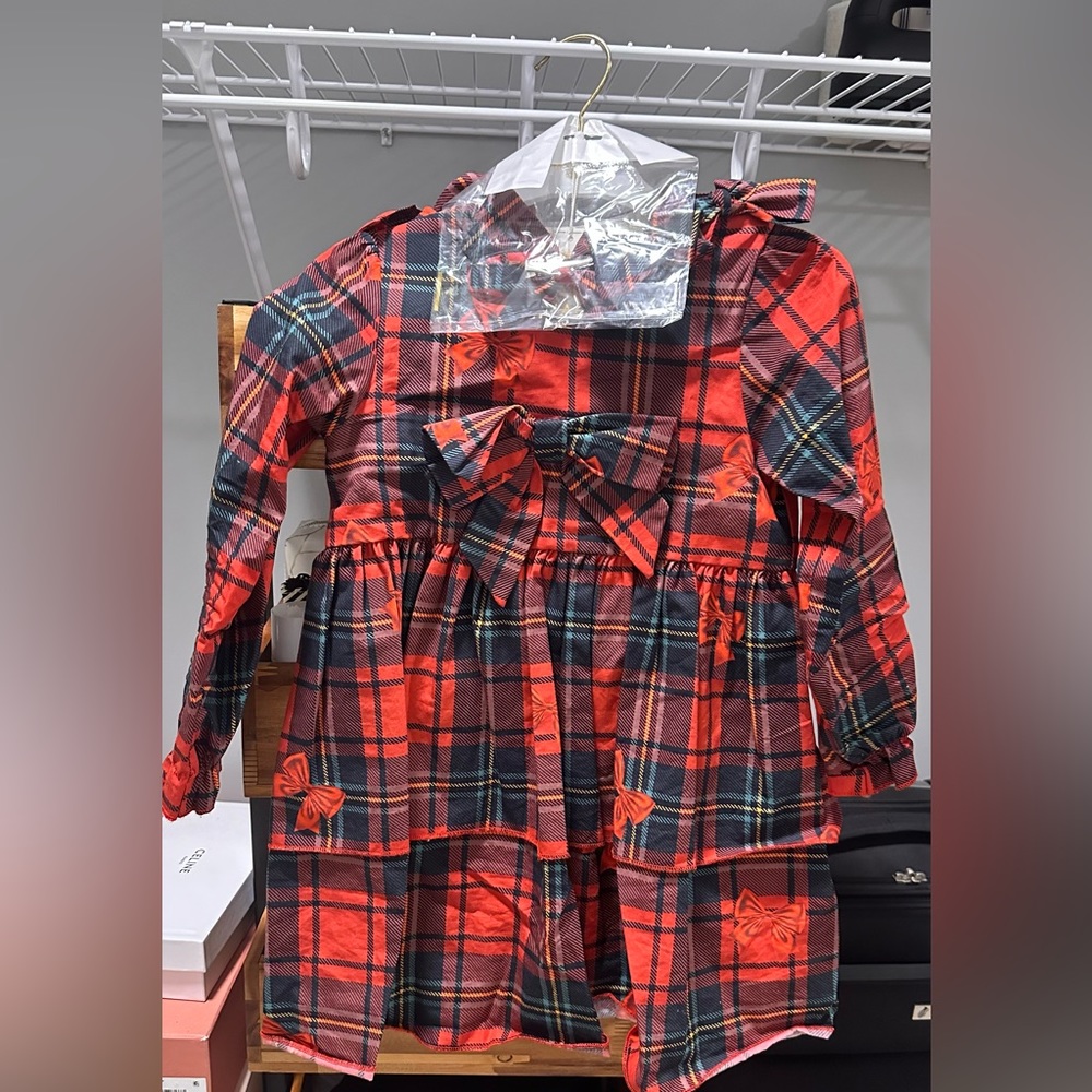 Caramelo kids plaid dress
